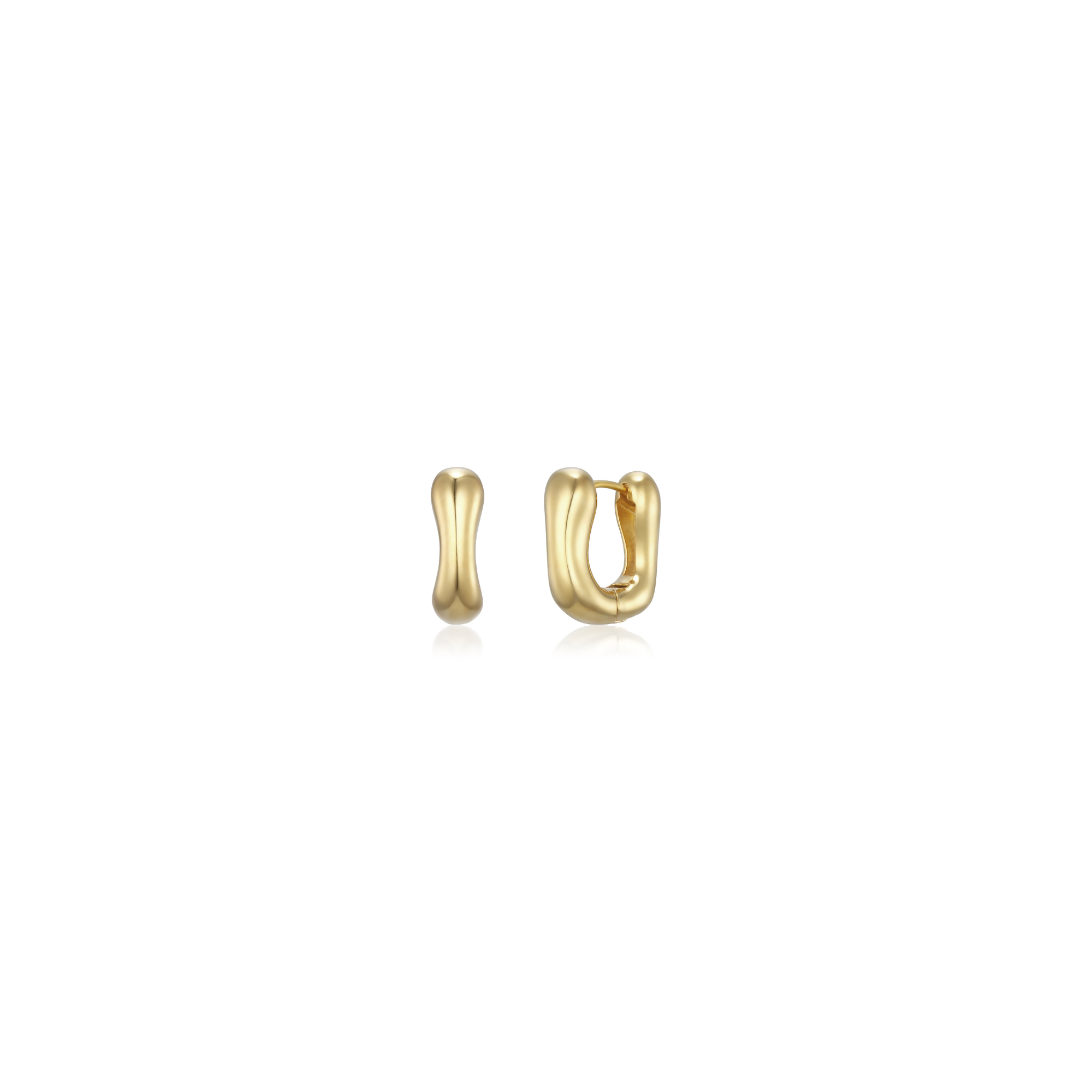 Square Bold Hoop Earrings – COTENAE