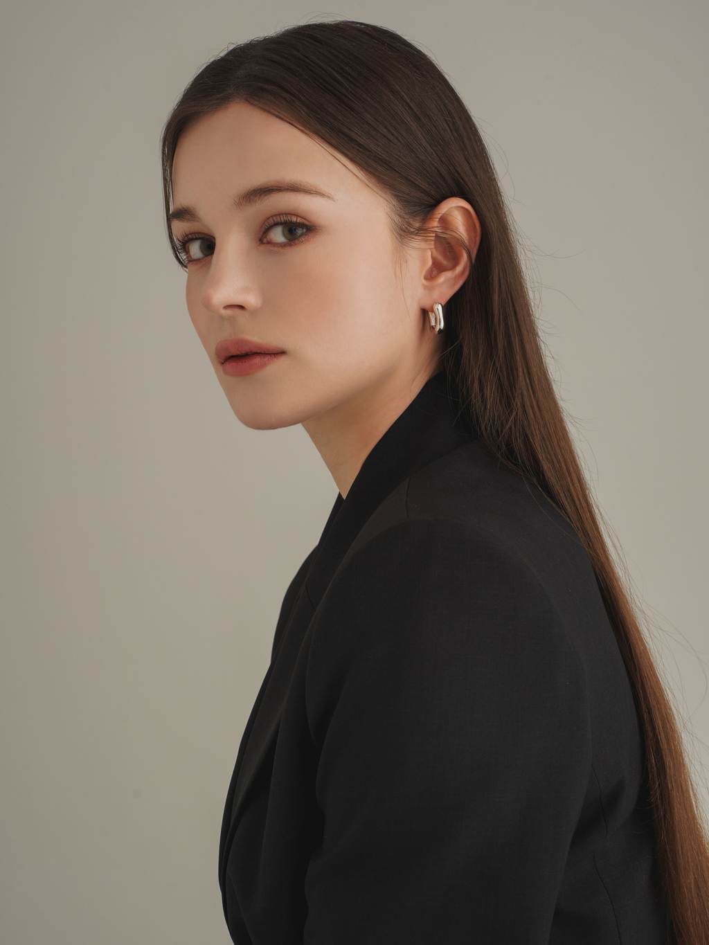 Square Bold Hoop Earrings