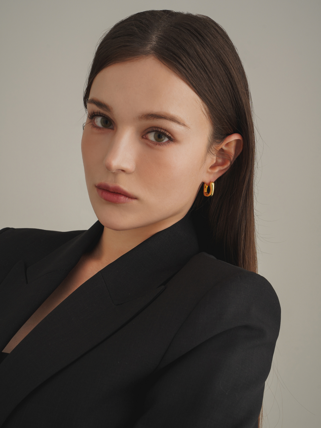 Square Bold Hoop Earrings