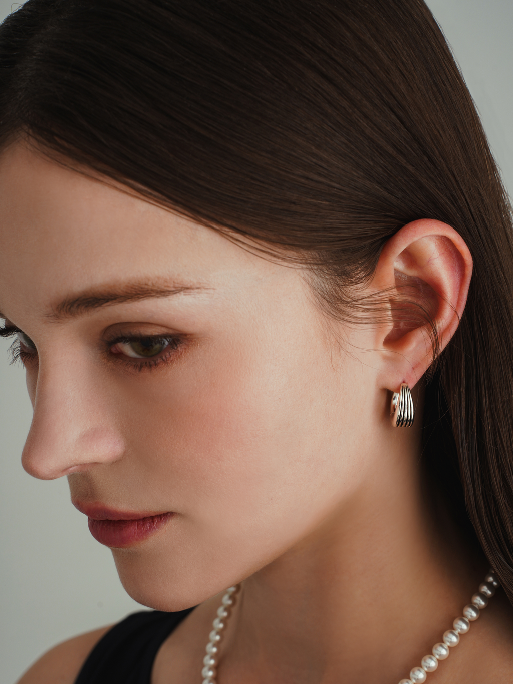 Round Striped Earrings