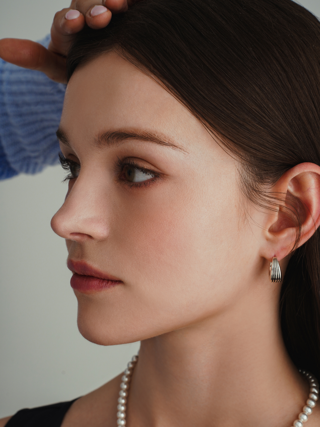 Round Striped Earrings