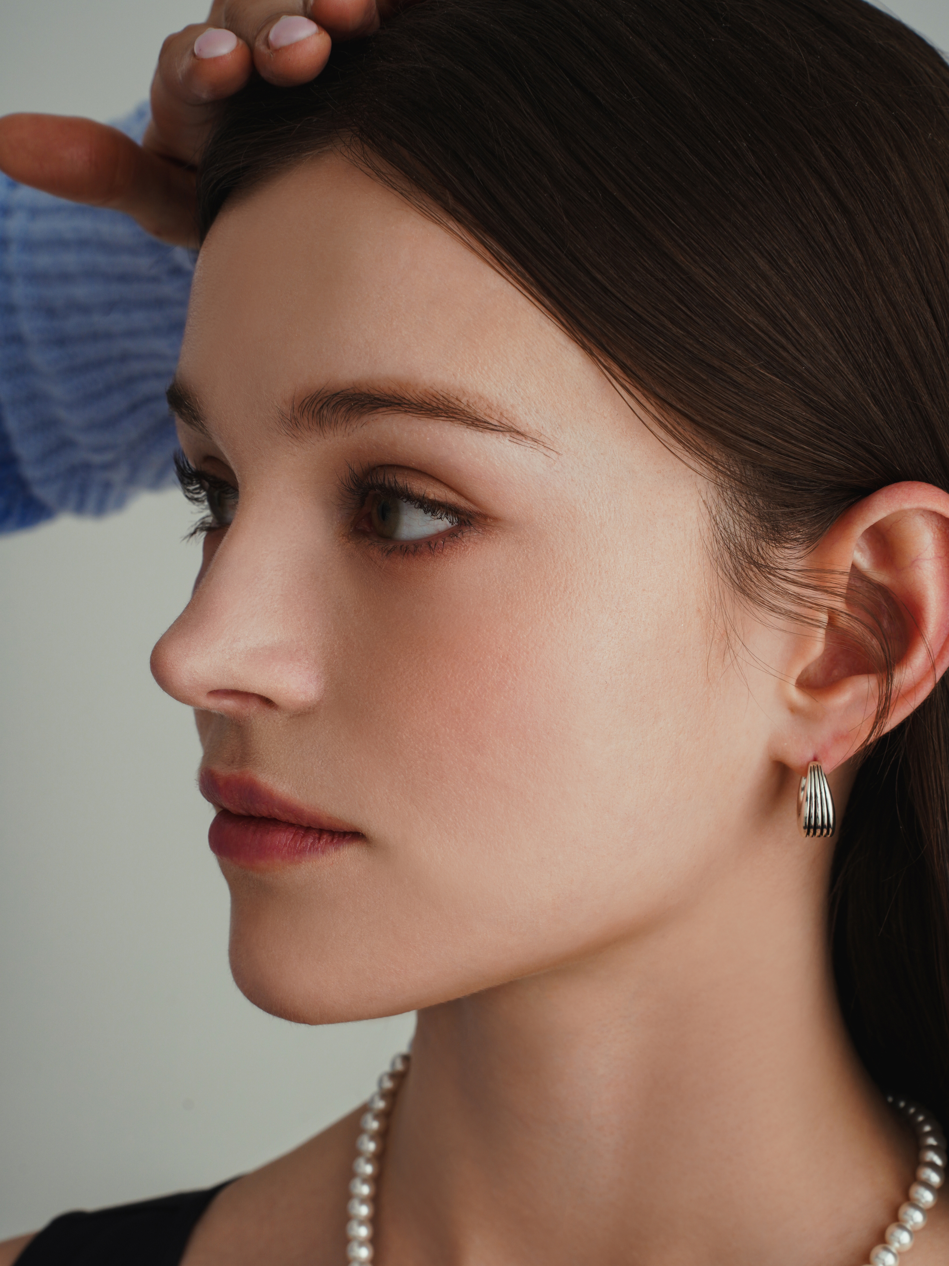 Round Striped Earrings