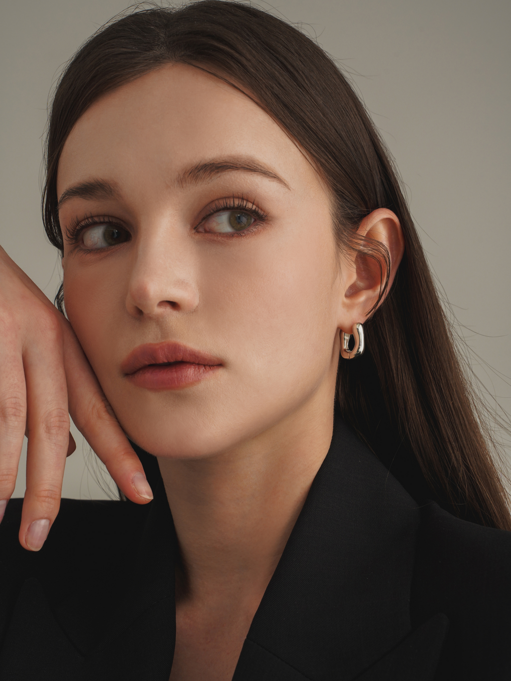 Square Bold Hoop Earrings