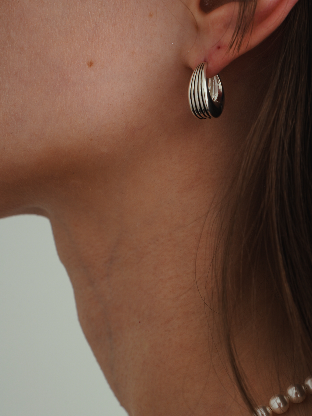 Round Striped Earrings