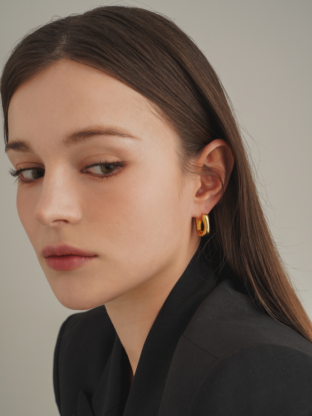 Square Bold Hoop Earrings