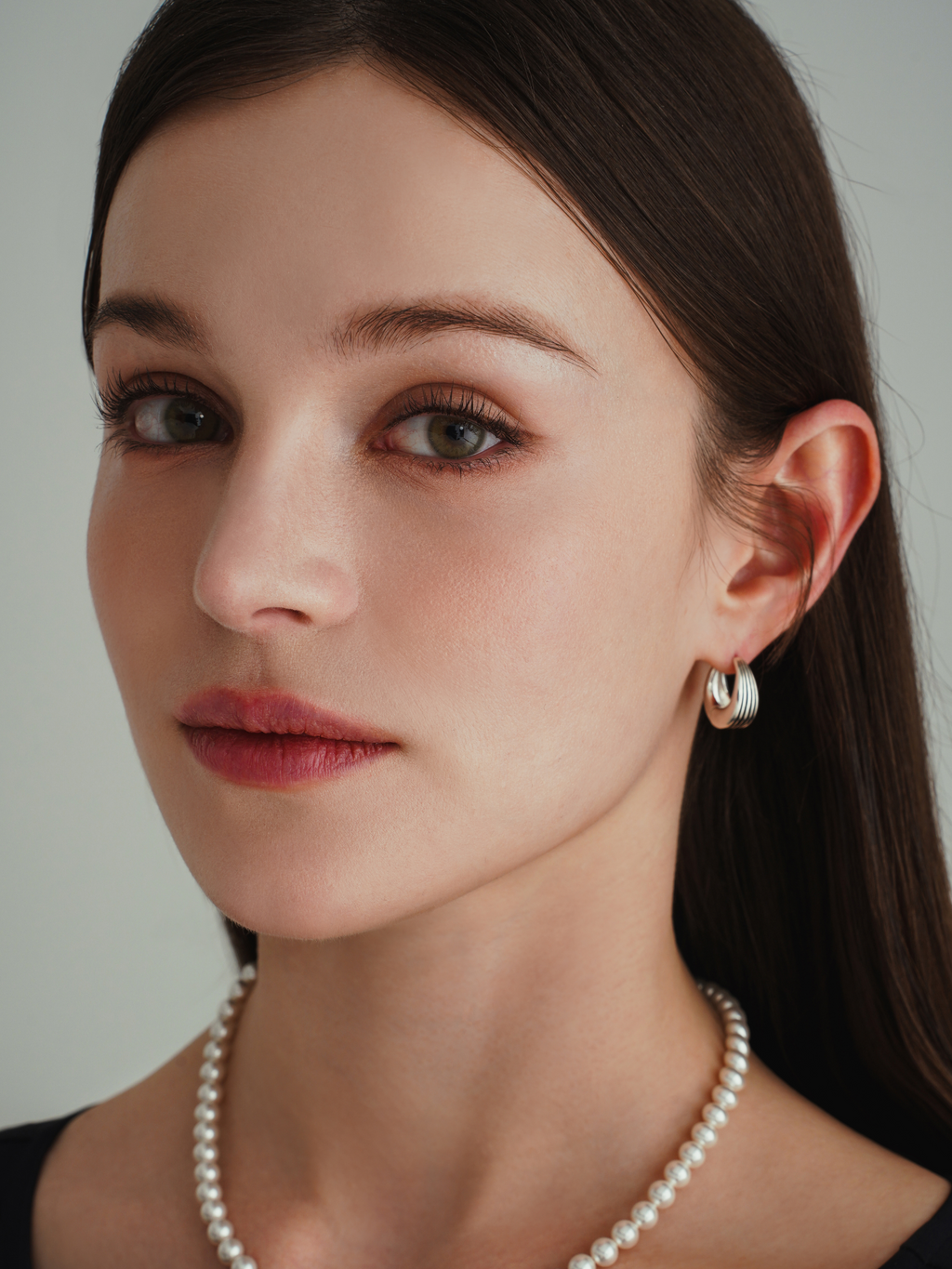 Round Striped Earrings