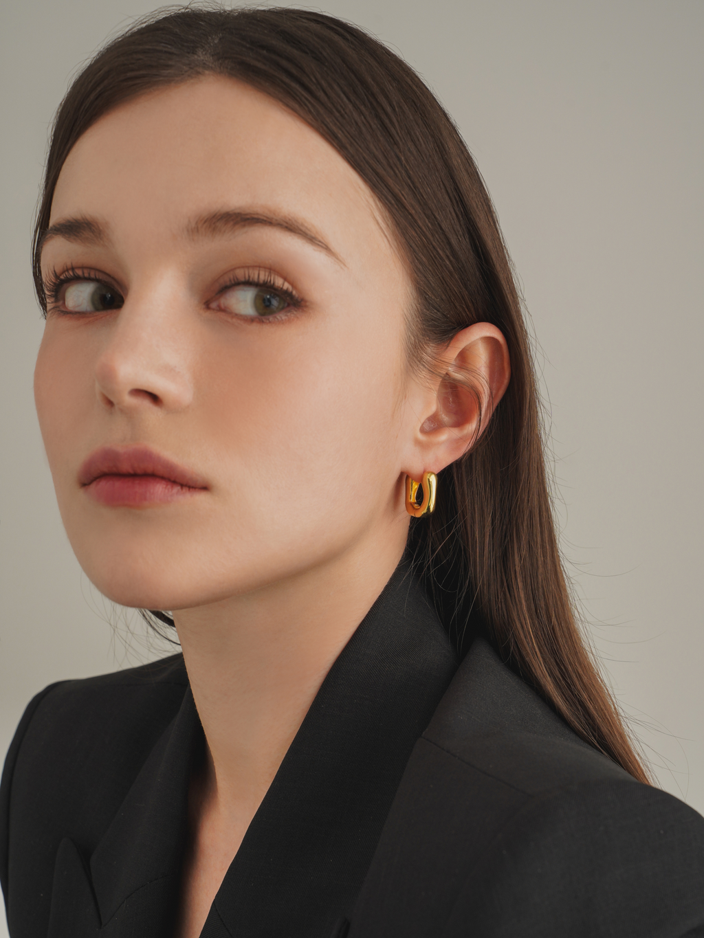 Square Bold Hoop Earrings