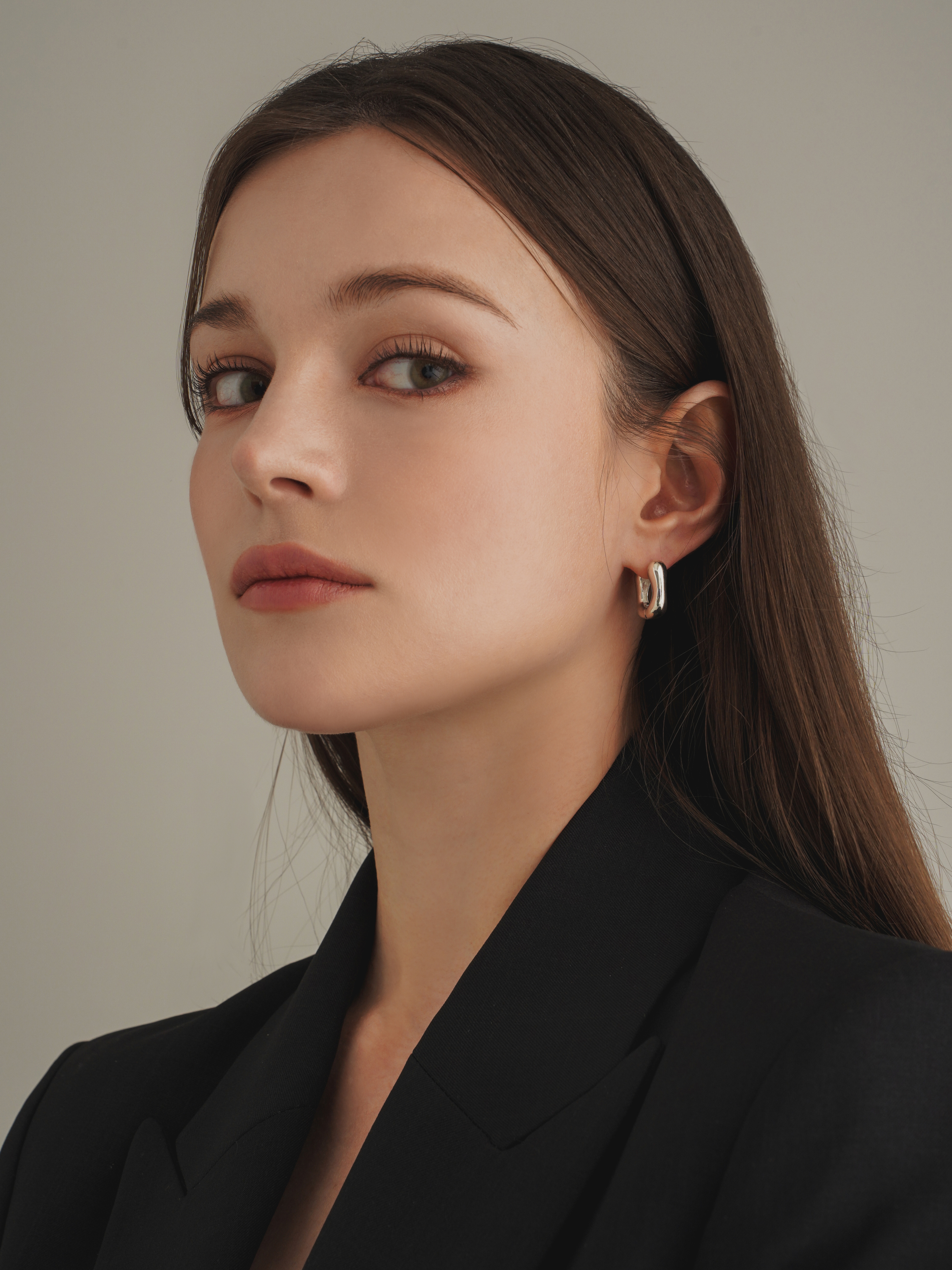 Square Bold Hoop Earrings