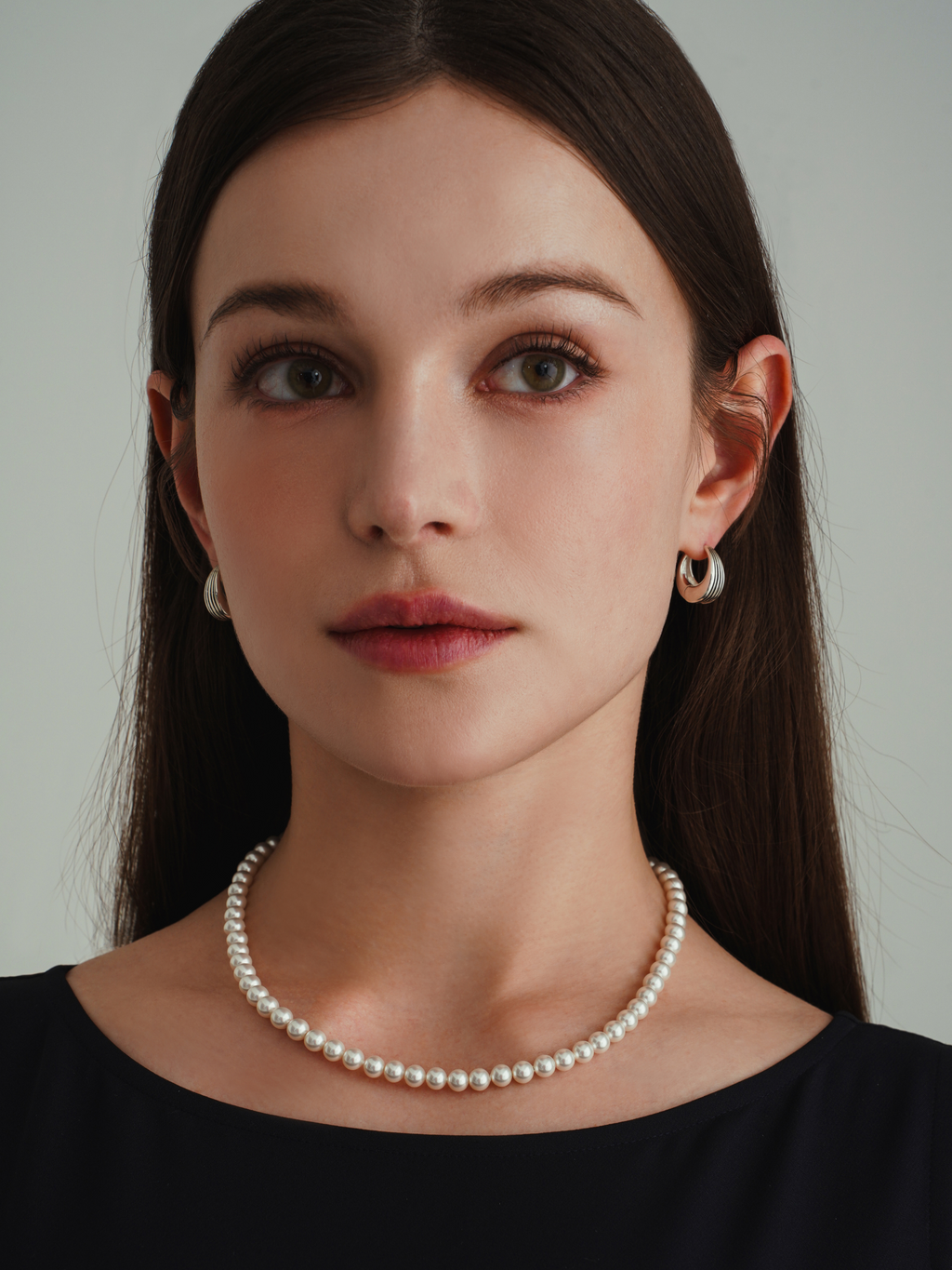 Round Striped Earrings
