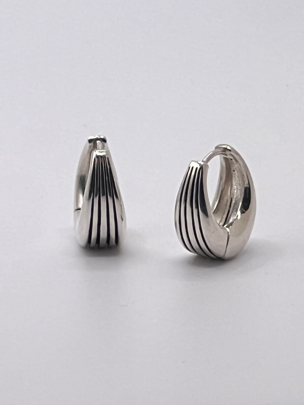 Round Striped Earrings