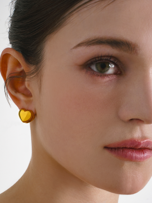 Plump Heart Earrings